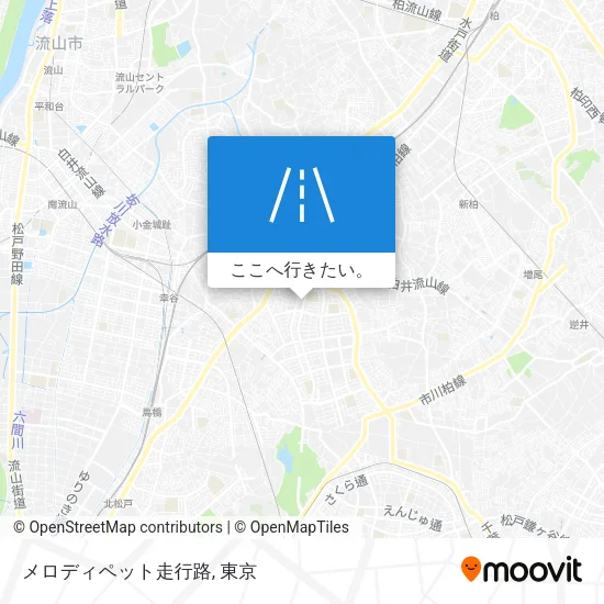 メロディペット走行路地図