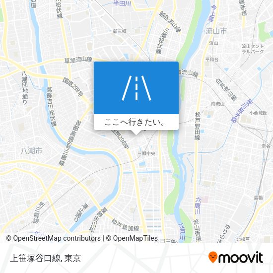 上笹塚谷口線地図