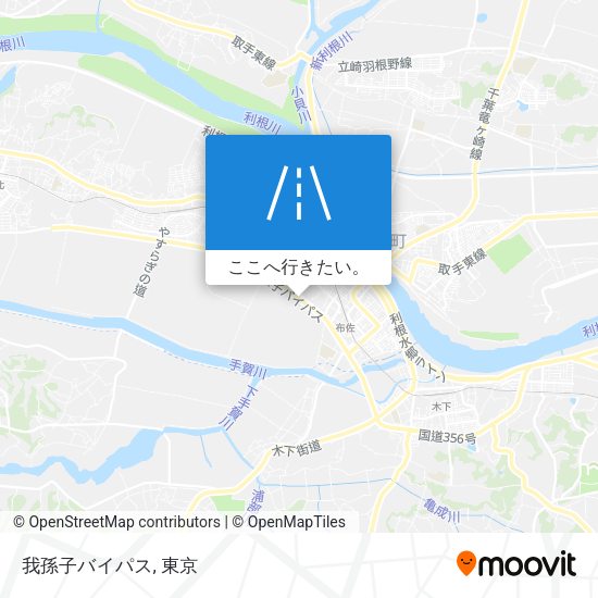 我孫子バイパス地図