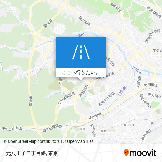 元八王子二丁目線地図