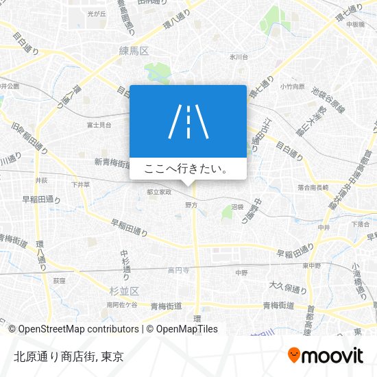 北原通り商店街地図