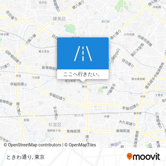 ときわ通り地図