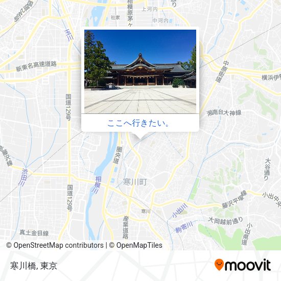 寒川橋地図