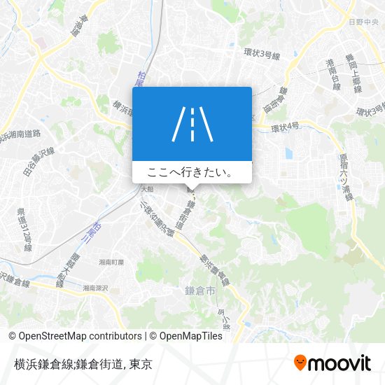 横浜鎌倉線;鎌倉街道地図