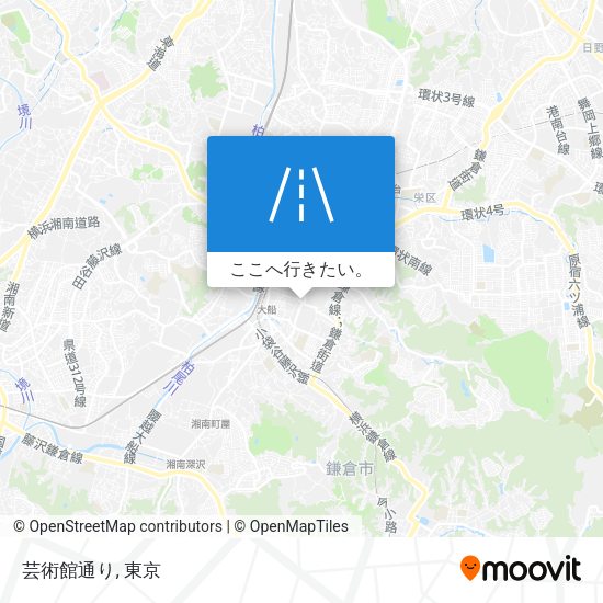 芸術館通り地図