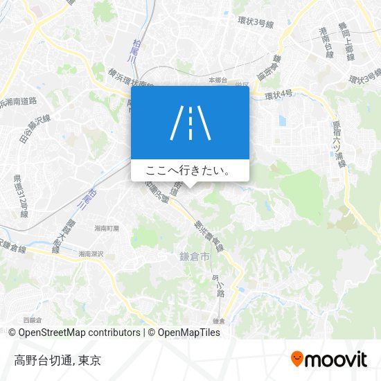 高野台切通地図
