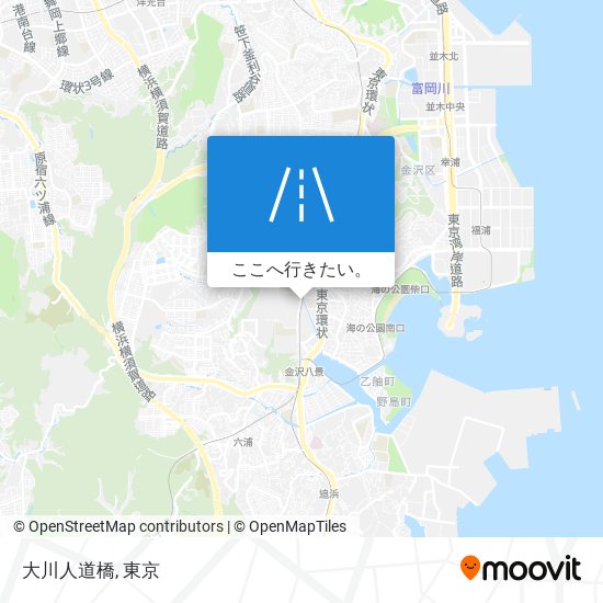大川人道橋地図