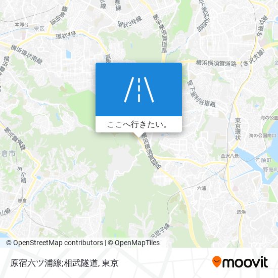 原宿六ツ浦線;相武隧道地図