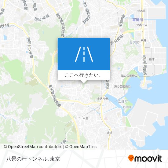八景の杜トンネル地図