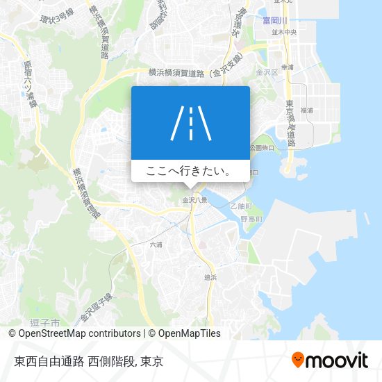 東西自由通路 西側階段地図
