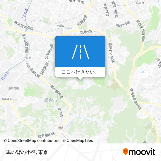 馬の背の小径地図