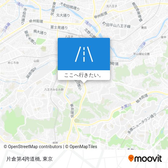 片倉第4跨道橋地図