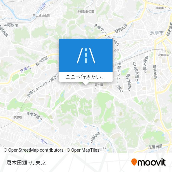 唐木田通り地図
