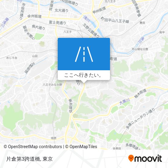 片倉第3跨道橋地図