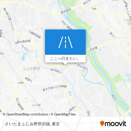 さいたまふじみ野所沢線地図
