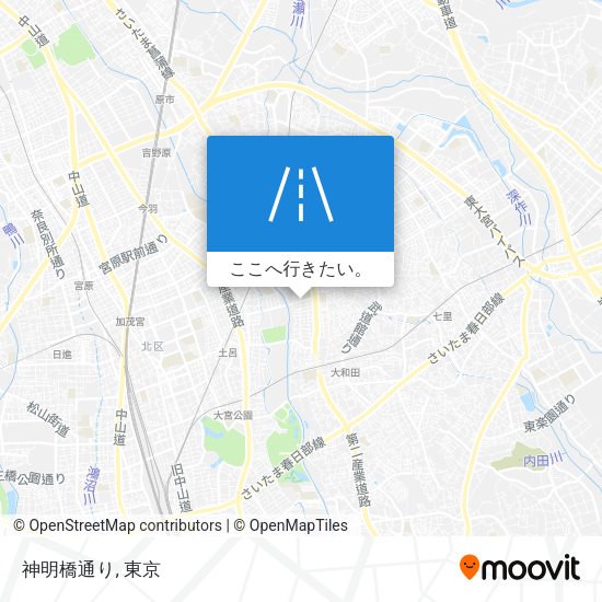 神明橋通り地図
