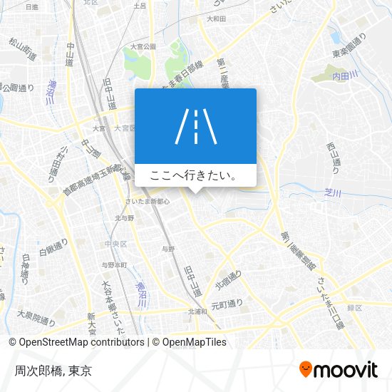 周次郎橋地図