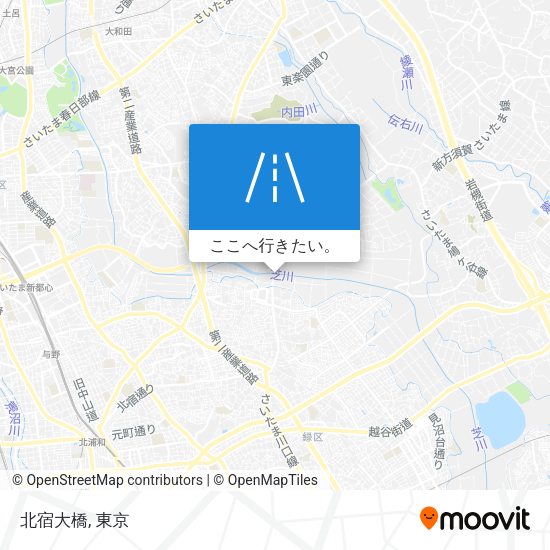 北宿大橋地図