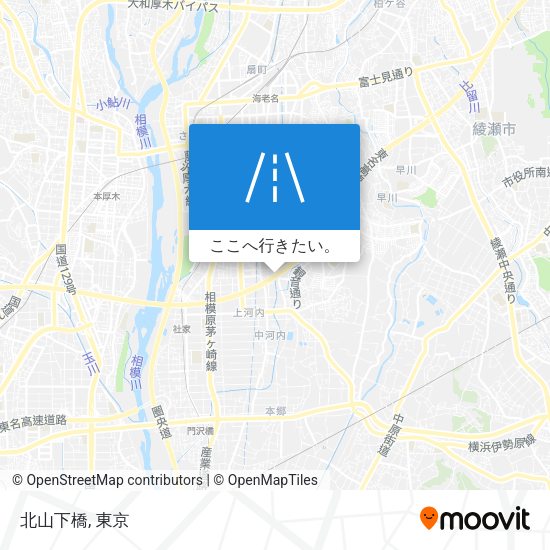 北山下橋地図