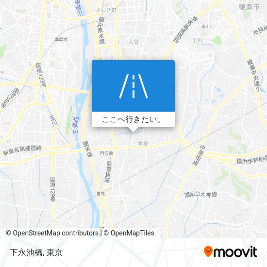 下永池橋地図