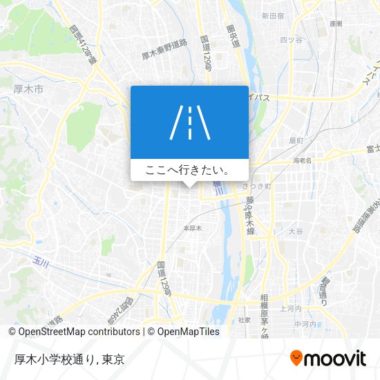厚木小学校通り地図