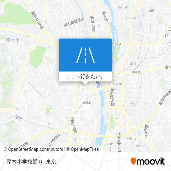 厚木小学校通り地図