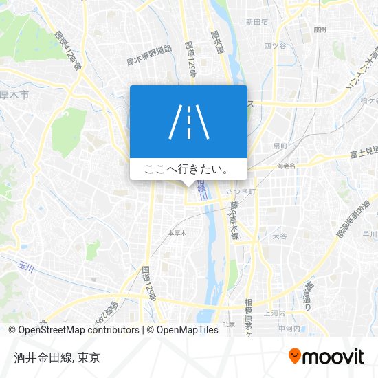 酒井金田線地図