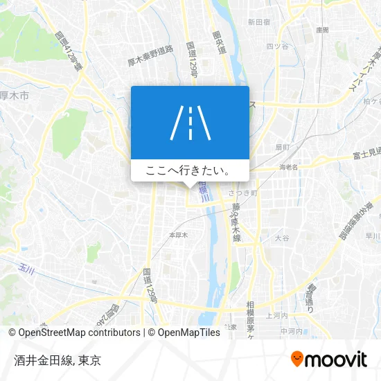 酒井金田線地図