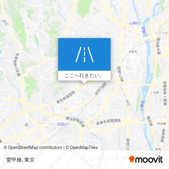 愛甲橋地図