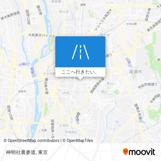 神明社裏参道地図