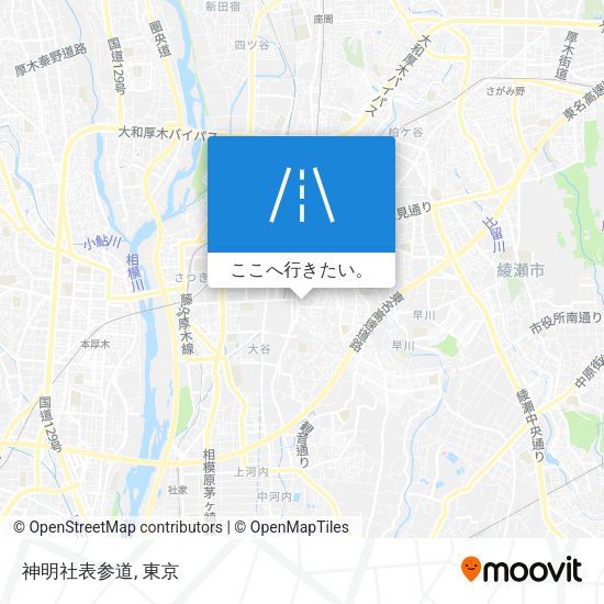神明社表参道地図