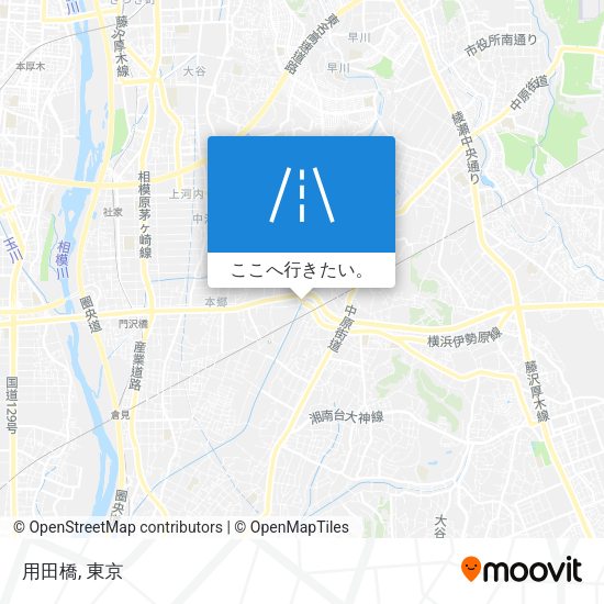 用田橋地図
