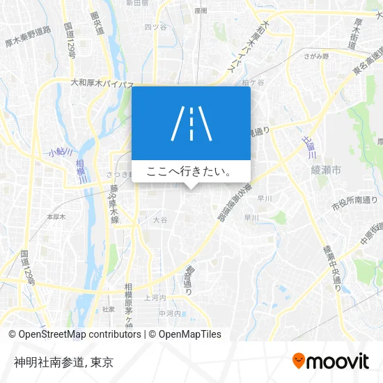 神明社南参道地図