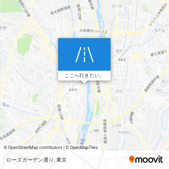 ローズガーデン通り地図