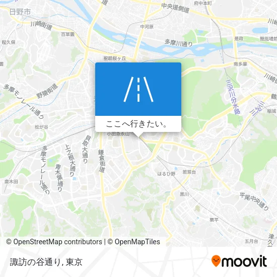 諏訪の谷通り地図