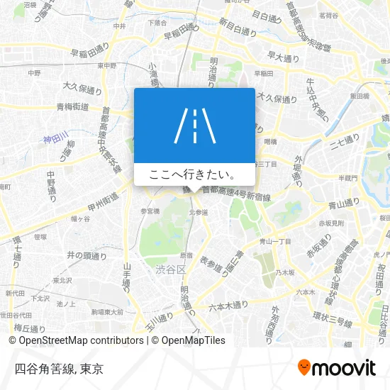 四谷角筈線地図