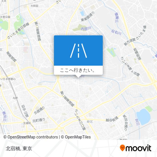 北宿橋地図