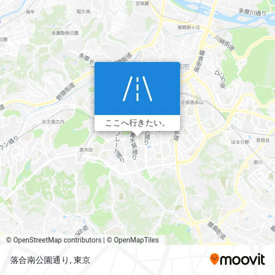 落合南公園通り地図
