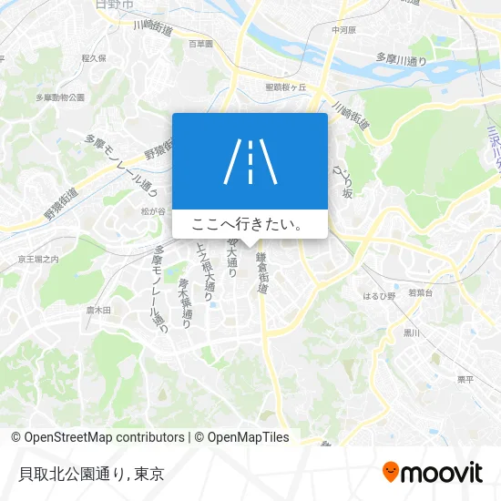 貝取北公園通り地図