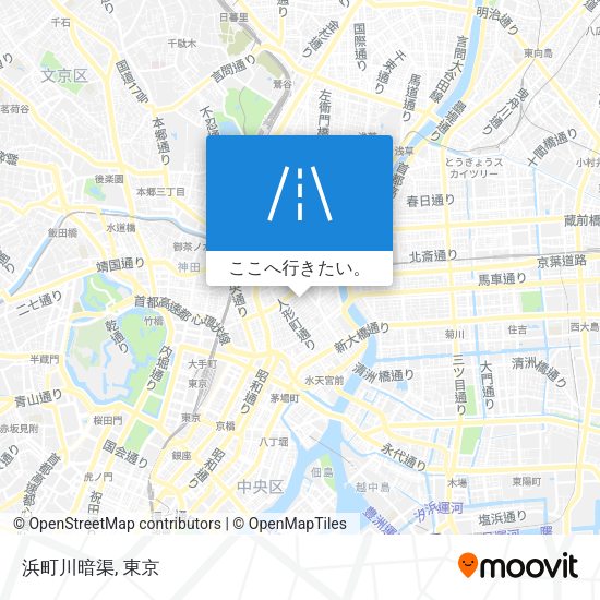 浜町川暗渠地図