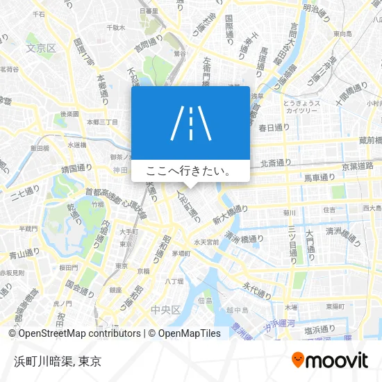 浜町川暗渠地図