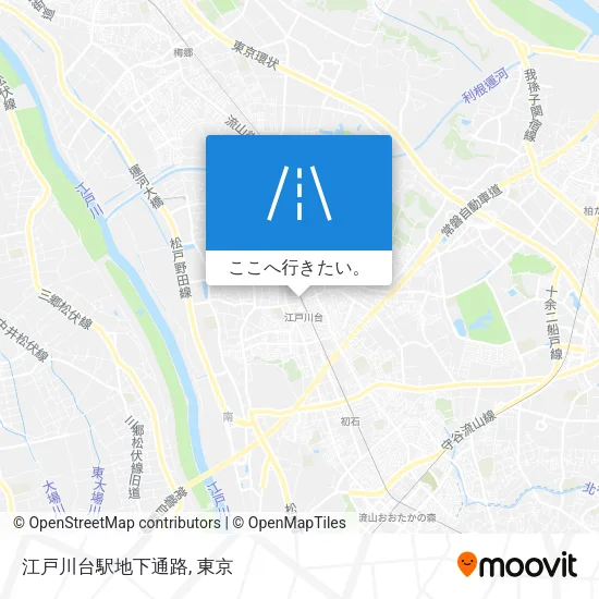 江戸川台駅地下通路地図