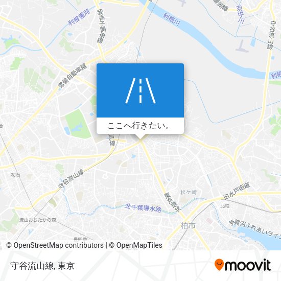 守谷流山線地図