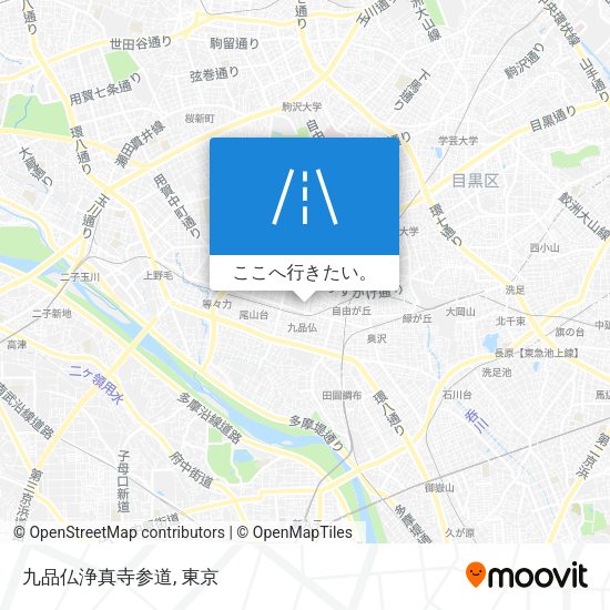 九品仏浄真寺参道地図