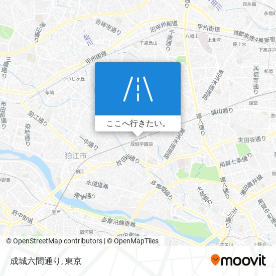 成城六間通り地図