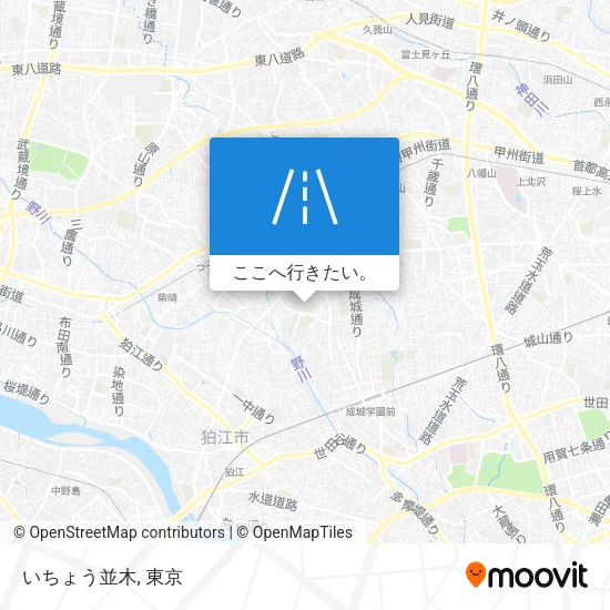 いちょう並木地図