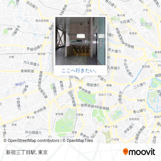 新宿三丁目駅地図