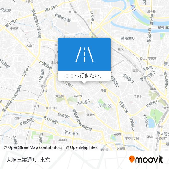 大塚三業通り地図