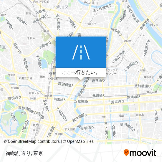 御蔵前通り地図