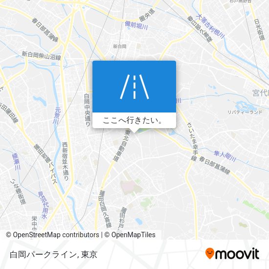 白岡パークライン地図